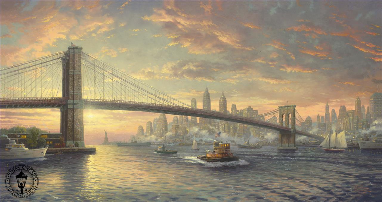 El espíritu de Nueva York Thomas Kinkade Pintura al óleo